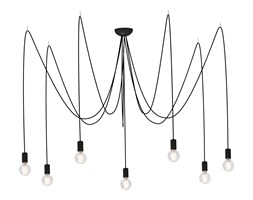 Lampa wisząca SPIDER VII Nowodvorski styl industrialny kabel w oplocie