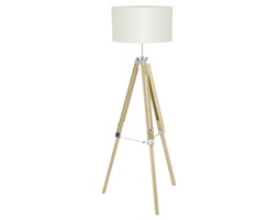 Lampa stojąca LANTADA Eglo styl retro vintage drewno stal nierdzewna tworzywo sztuczne