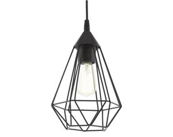 Lampa wisząca TARBES 1 Eglo styl industrialny tworzywo sztuczne stal nierdzewna