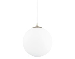 Lampa wisząca RONDO Eglo styl nowoczesny stal nierdzewna szkło mleczne