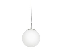 Lampa wisząca RONDO Eglo styl nowoczesny stal nierdzewna szkło mleczne
