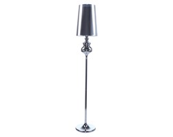 Lampa stojąca ALASKA I Nowodvorski styl glamour kryształ stal chromowana abażur
