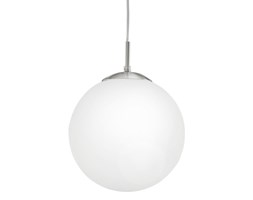 Lampa wisząca RONDO Eglo styl nowoczesny stal nierdzewna szkło mleczne