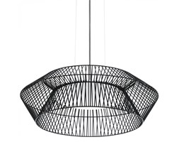Lampa wisząca LED PIASTRE Eglo styl industrialny stal nierdzewna tworzywo sztuczne