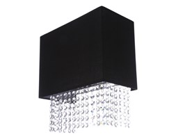 Kinkiet Glamour Azzardo styl glamour kryształ metal kryształ tkanina
