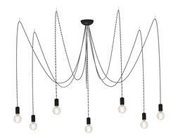 Lampa wisząca SPIDER VII Nowodvorski styl industrialny kabel w oplocie