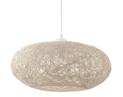 Lampa wisząca CAMPILO Eglo styl skandynawski tworzywo sztuczne tkanina