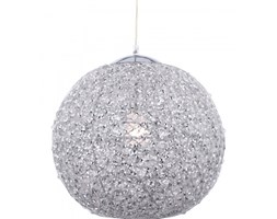 Lampa wisząca SALAMANCa Globo styl glamour, kryształ, chrom, aluminium, tworzywo sztuczne, plastik