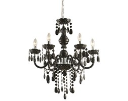Żyrandol CUIMBRA Globo styl glamour, kryształ, metal, akryl, tworzywo sztuczne
