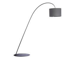 Lampa stojąca ALICE GRAY I Nowodvorski styl nowoczesny, stal lakierowana, abażur