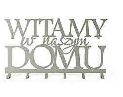 Wieszak do przedpokoju Witamy w naszym domu - Czarny
