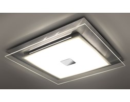 Nowoczesna Lampa Sufitowa Szklany Plafon IVO 40 cm Chrom LED