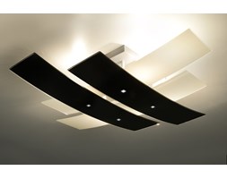 Designerska Lampa Szklany Plafon Na Sufit ANDREA 70 Czarny