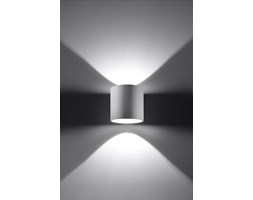 Okrągła lampa ścienna kinkiet Orbis Biały walec LED!