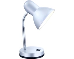 Lampa biurkowa BASIC Globo styl nowoczesny, metal, plastik, tworzywo sztuczne