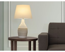 Nowoczesna lampka nocna - lampa stojąca - kremowa - TORMES