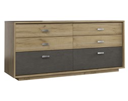Gała Meble Komoda K6S Craft Dąb Kraft/Smooth Grey - Bezplatné Doručení