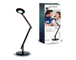 Lampka biurkowa LED ENZO 3w1 CZARNA Nilsen -