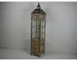 DREWNIANA LATARNIA LAMPION SHABBY RETRO 152CM