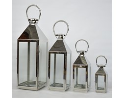 KOMPLET LATARNI METALOWYCH LAMPA SHABBY 4SZT