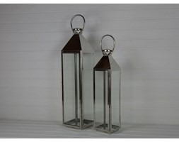 KOMPLET LATARNI METALOWYCH LAMPA SHABBY 2SZT