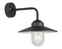 Lampa zewnętrzna kinkiet ogrodowy Vansbro 1920 Norlys CZARNY E27 + LED GRATIS!