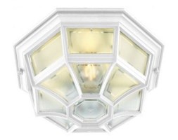 Lampa zewnętrzna ścienna kinkiet ogrodowy Latina 105 Norlys BIAŁY E27 IP44 + LED GRATIS!
