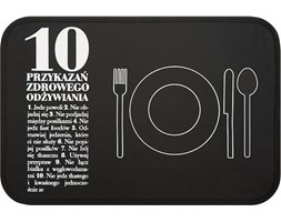 Podkładka pod talerz Anna Lewandowska 10 przykazań z talerzykiem