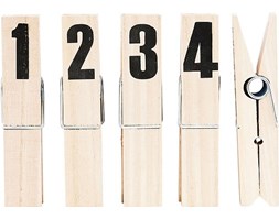 Klipsy Numbers 4 szt.