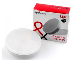 Light&More Żarówka LED GX53 230V 170-240V 7W 3000K 600lm = 60W 120 STOPNI 50000h
