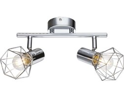 Listwa lampa oprawa sufitowa Globo Xara I 2x40W E14 chrom 54802-2