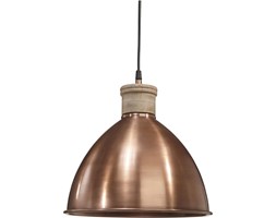 INDUSTRIALNA LAMPA ROSEVILLE 32 CM MIEDŹ/DREWNO