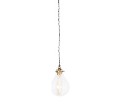 Lampa wisząca ze szklanym kloszem Droppe linie