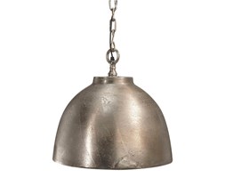 MASYWNA LAMPA WISZĄCA ROCHESTER 45 CM SREBRNA