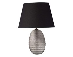 SKANDYNAWSKA LAMPA STOŁOWA HELENA SREBRNA 30CM