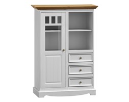 Witrynka biała/dąb 1.3 Belluno Elegante