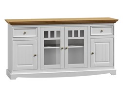 Komoda 4-drzwiowa Belluno Elegante biała/dąb