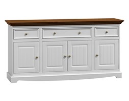 Komoda sosnowa 4.3 Belluno Elegante biały/orzech