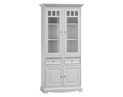 Witryna sosnowa 2d Belluno Elegante biała