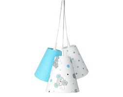 Lampa wisząca dzwoneczki w szare myszki