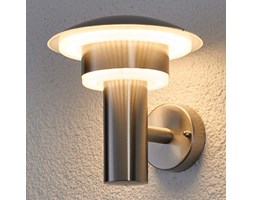 Dekoracyjna zewn. lampa ścienna LED LILLIE, stal