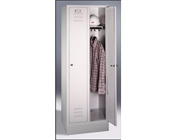 Metalowa szafa ubraniowa 2-segmentowa szer. 61 cm