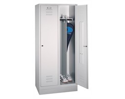 Metalowa szafa ubraniowa 2-segmentowa szer. 81 cm