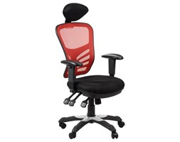 Fotel biurowy gabinetowy HG-0001H/CZERWONY krzesło biurowe obrotowe