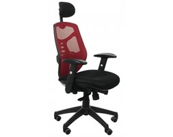 Fotel biurowy gabinetowy KB-8905/CZERWONY - krzesło obrotowe