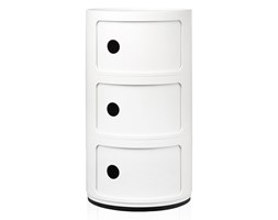 Biała szafka z 3 szufladami Kartell Componibili
