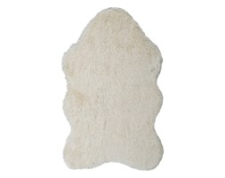 Biały dywan ze skóry ekologicznej Floorist Soft Bear, 70x105 cm