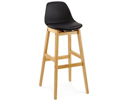 Czarne krzesło barowe Kokoon Design Elody