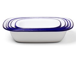 Zestaw 5 białych emaliowanych foremek do ciasta Falcon Enamelware Family