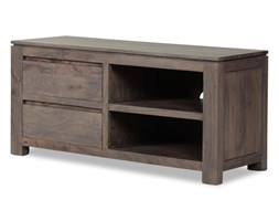 Szafka pod TV z szarego drewna akacjowego Woodjam Zara